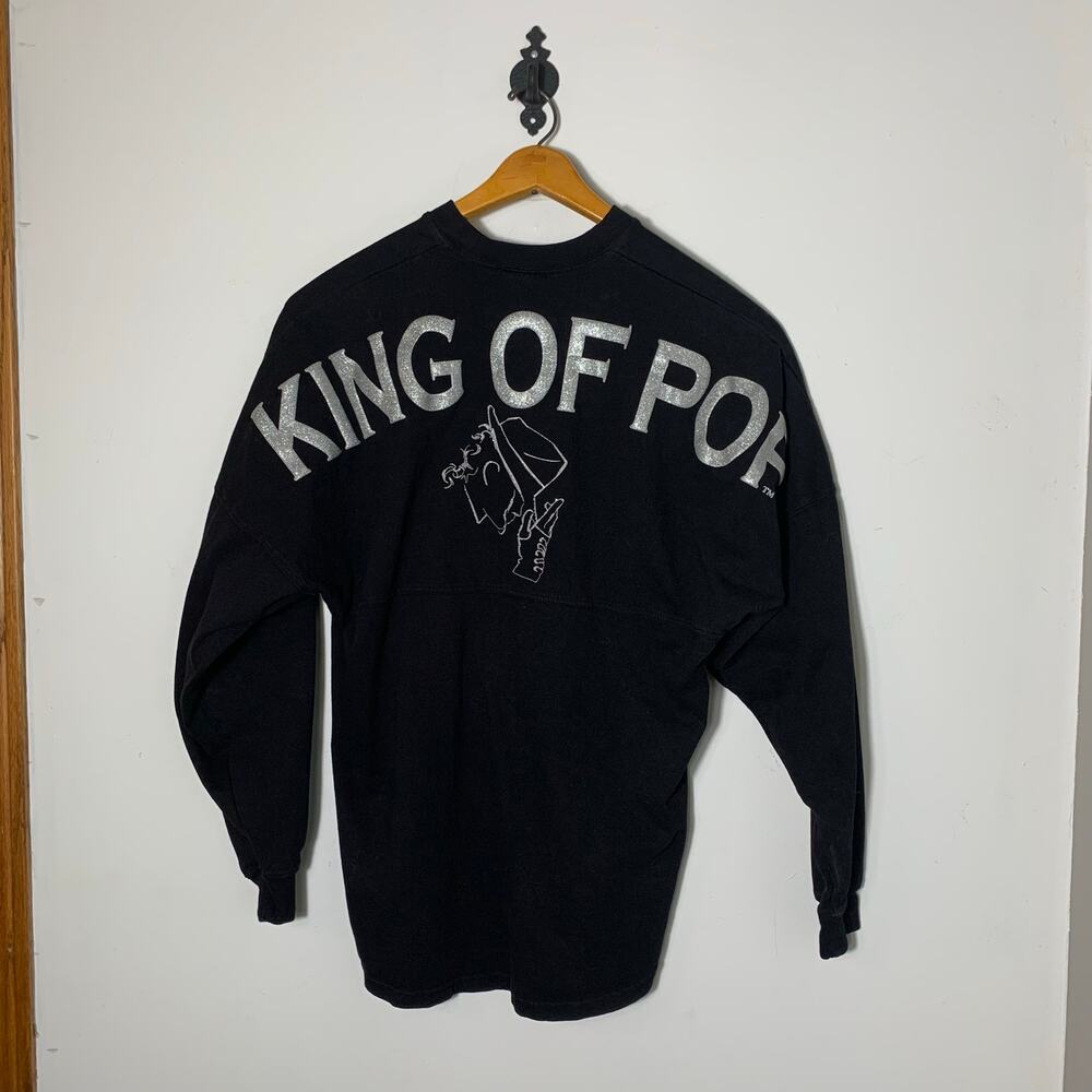 Womens Michael Jackson King of Pop One Spirit Jersey Black Size S EUC!